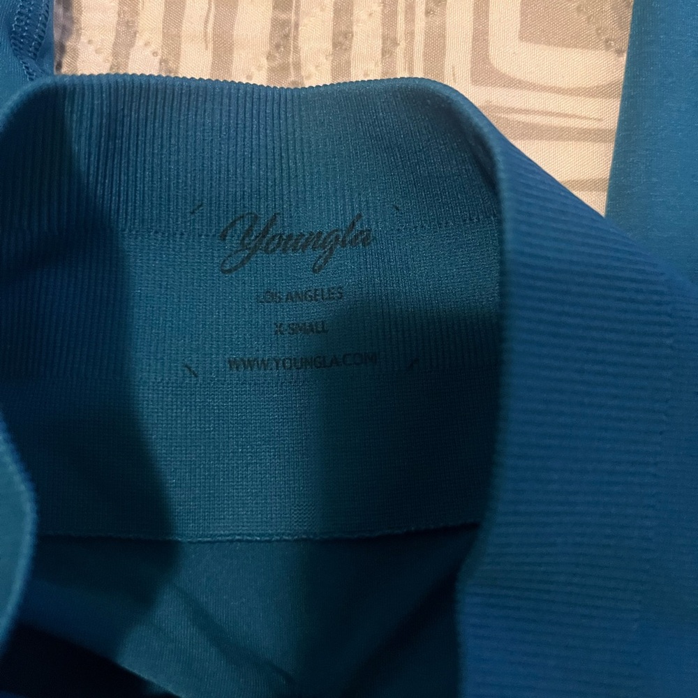 YoungLA Blue Leggings - Picture 2 of 3